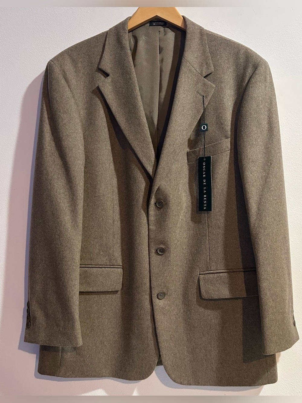 NWT Vintage Oscar de la Renta Wool Cashmere Blazer 44R